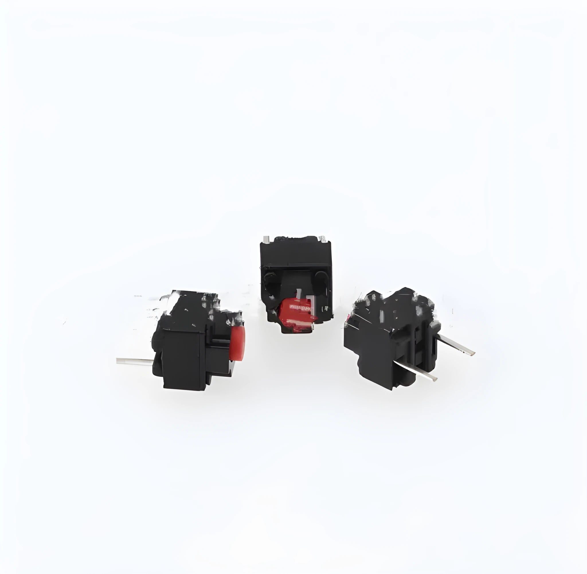 Waterproof aluminium alloy micro switch with patch pins for PCB mounting.