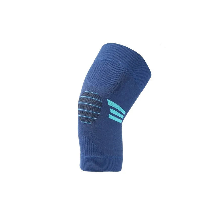 A pair of polyester sports knee pads shown in a colour option, suitable for aerobics and basketball protection.