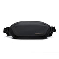 Black Oxford cloth men's messenger bag with one-shoulder strap in street trend style