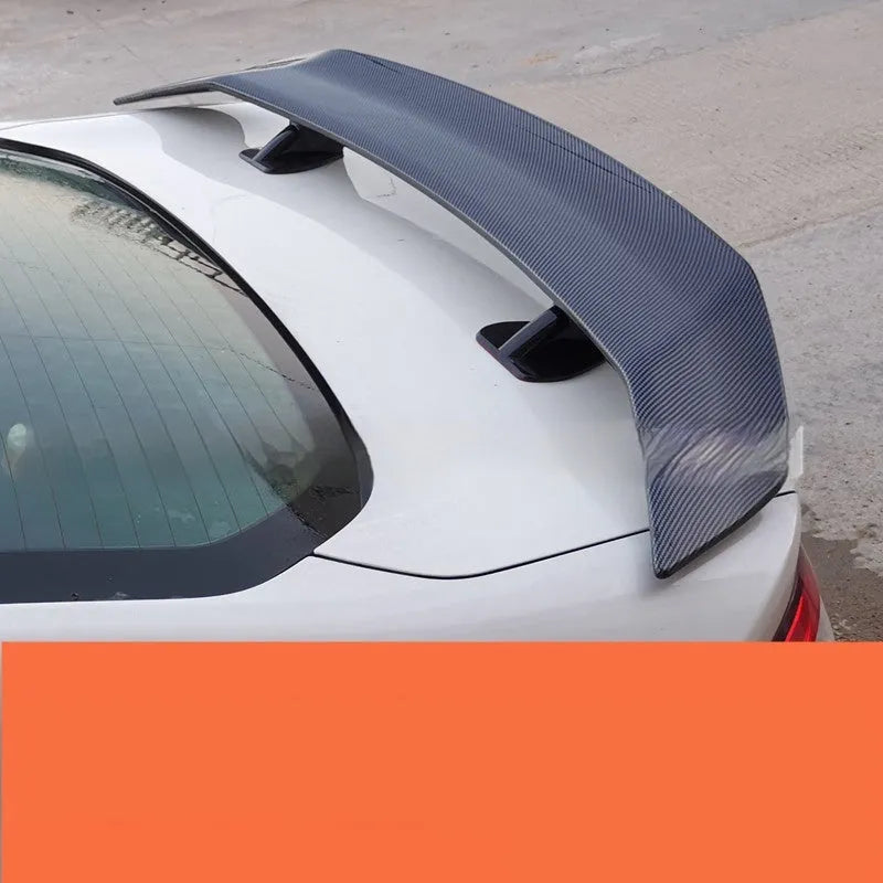 Punch-free ABS car spoiler for universal vehicle installation in multiple finish options