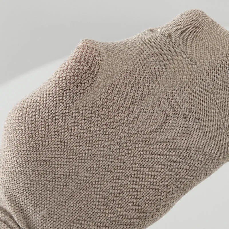 Solid colour low-cut polyester boat socks for men in a free size, shown in one of six available colour options.