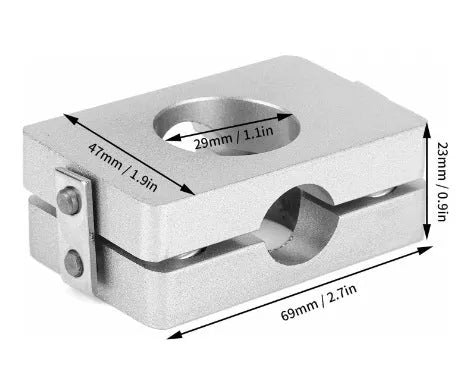 Silver metal limited slip differential conversion board for Honda Civic and BMW E36 vehicles