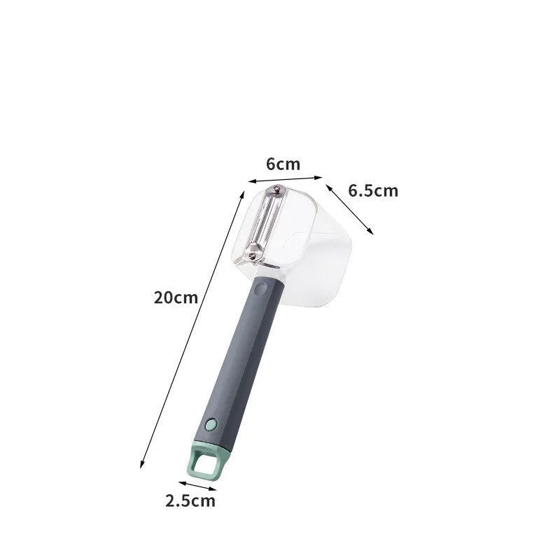 Creative stainless steel peeler with coloured PP handle for vegetable preparation