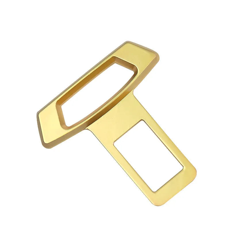 Metal car dashboard silencer insert in matte black, gold, and silver colour options.