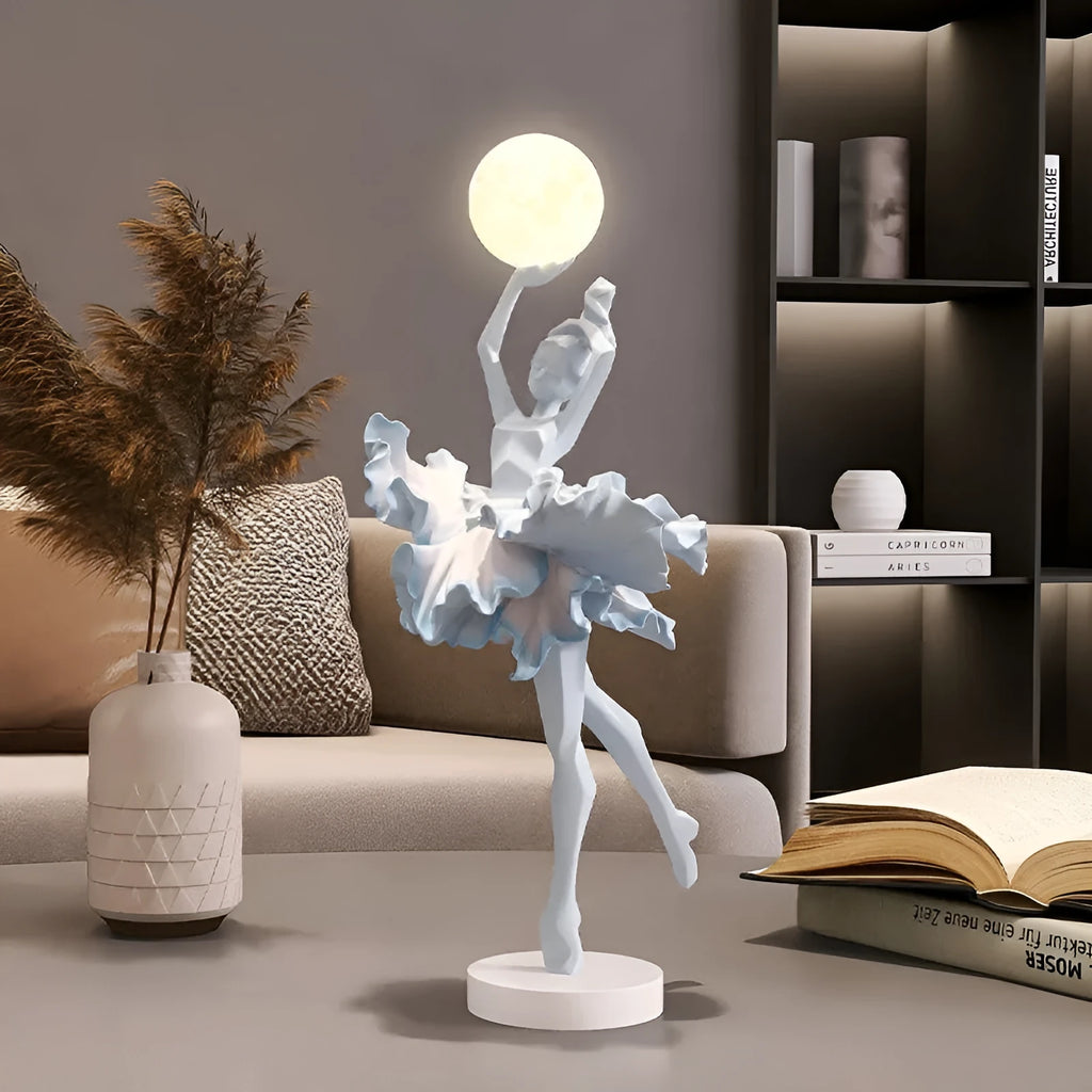 Small modern night lamp ornament in resin with USB cable