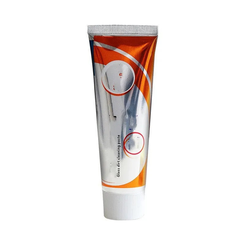 White 65ml car windshield scavenging agent cleaning paste for removing oil stains from glass.