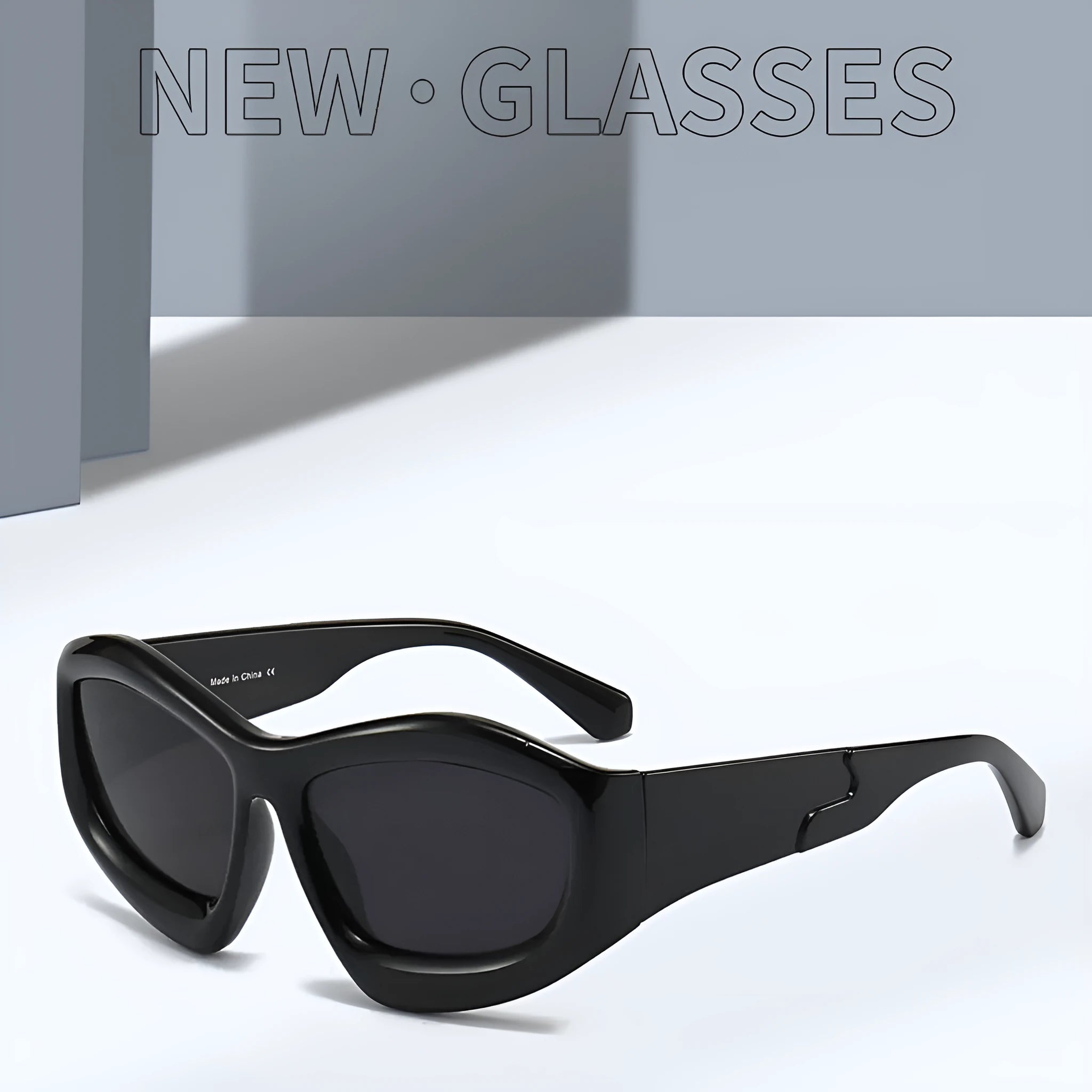 Concave shape bubble lens sunglasses for outdoor riding and cycling in multiple colour options