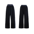 Men's hooded three-dimensional stitching sports leisure suit with matching trousers in black or grey polyester