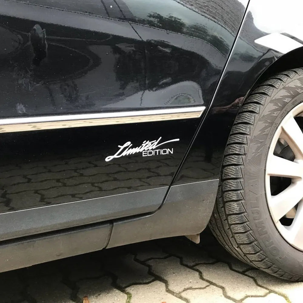 Reflective British bumper sticker with English lettering measuring 16cm by 3.8cm