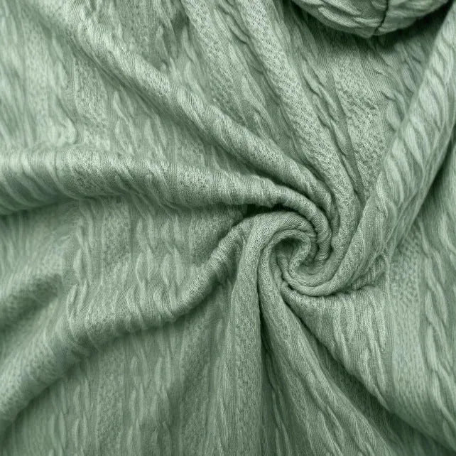 Green women's hooded sweater coat with full zipper front in a loose casual fit.