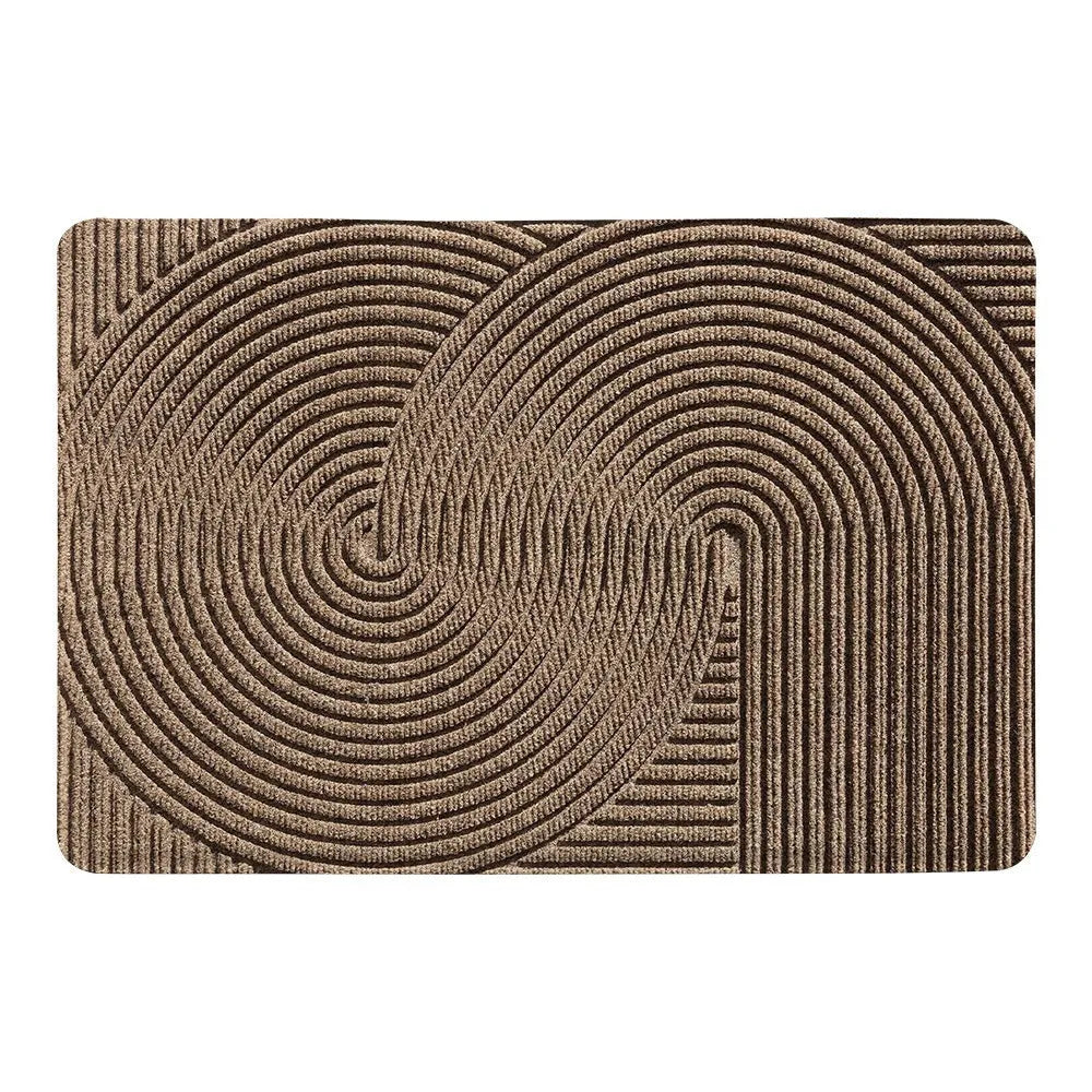 Green alien-shaped floor mat with cartoon anime pattern, dimensions 60 by 90 centimetres.