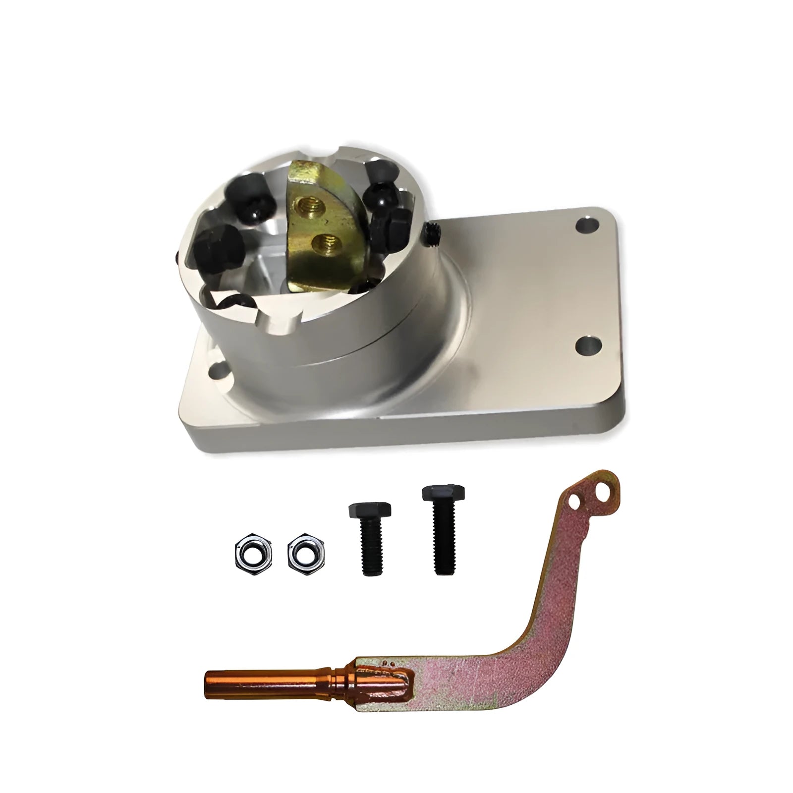 Silver aluminium alloy short shift lever for Horton car manual transmission