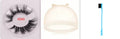 Affectionate brand black 5D mink false eyelashes with a hair storage cap and double-headed brush.
