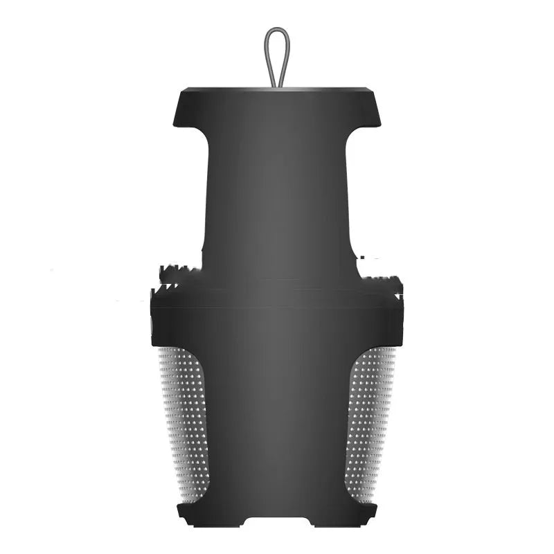 Black or white USB rechargeable indoor mosquito killer lamp with compact square design.