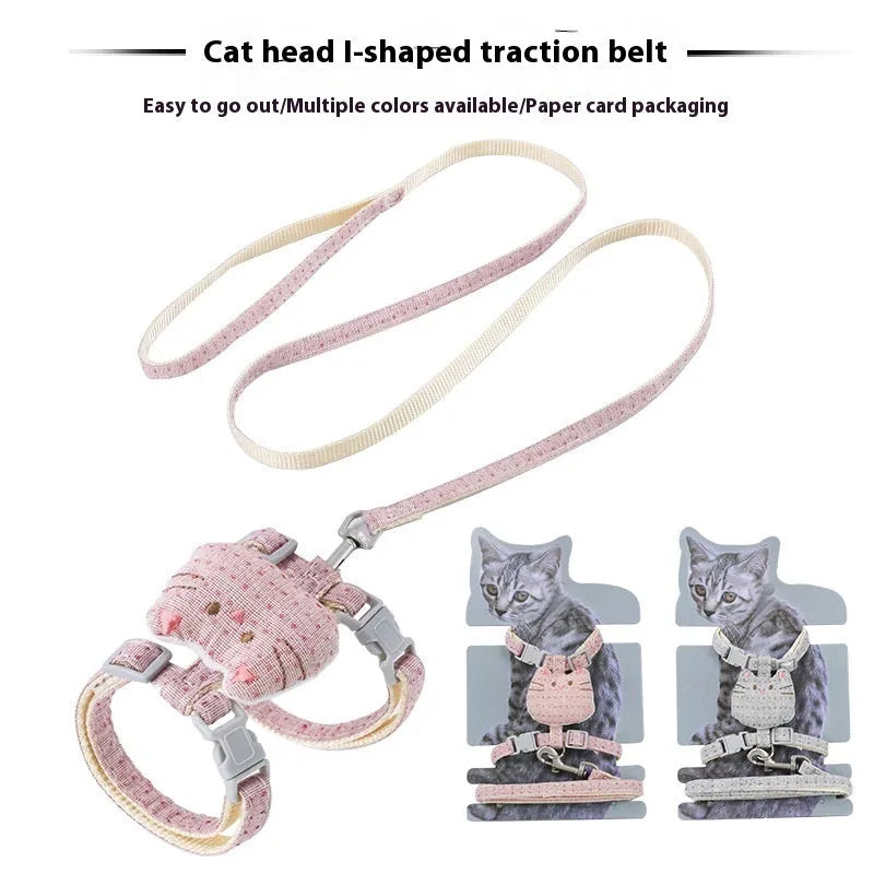 T-shaped cloth cat pulling rope drawstring toy in four colour options for cats up to 8kg