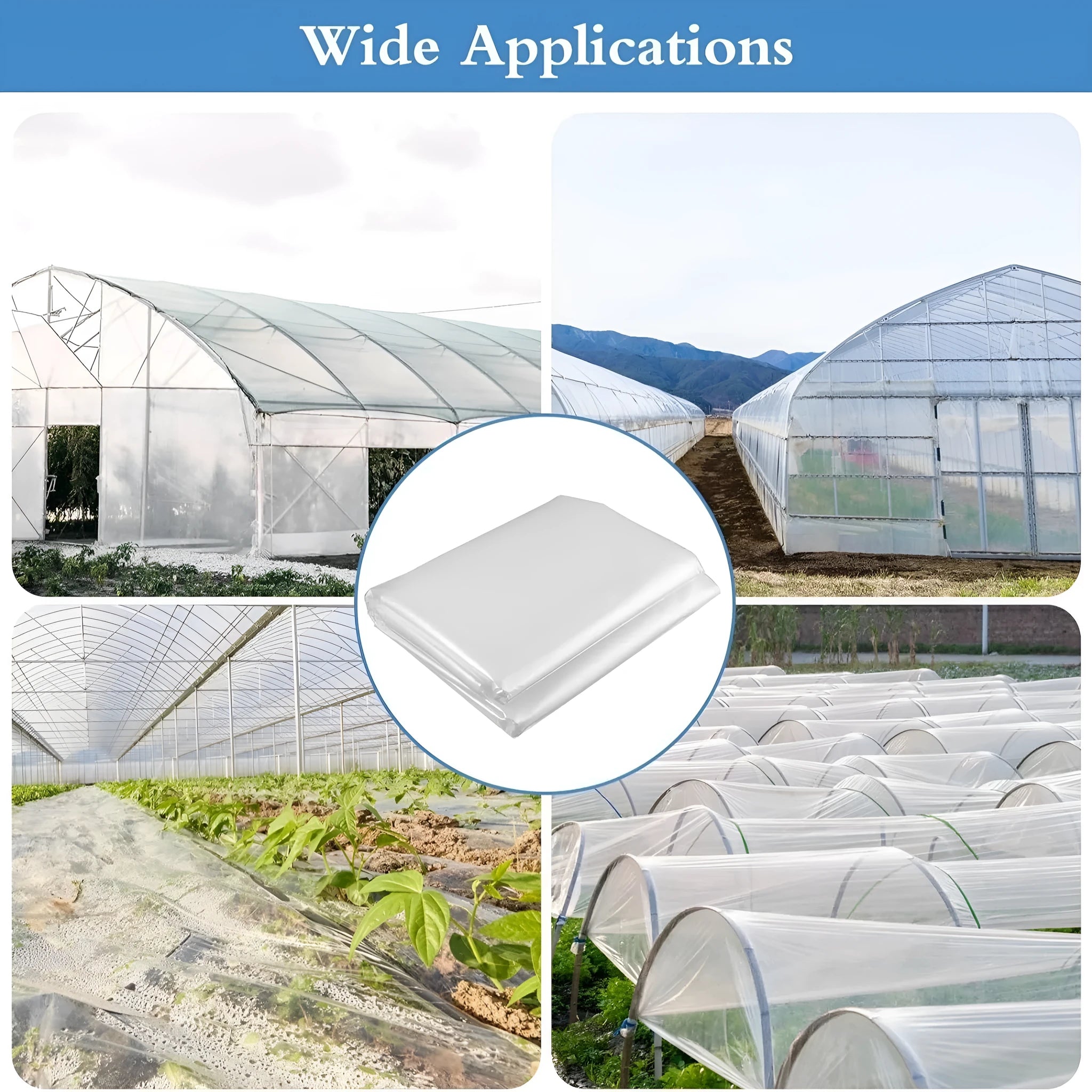 Plastic greenhouse cold insulation film for vegetable sheds measuring 4x8 metres