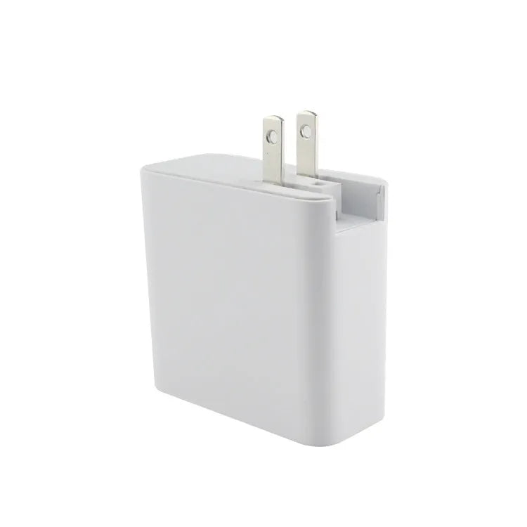 Black or white 48W PD charger with four USB Type-C ports and a power indication light.
