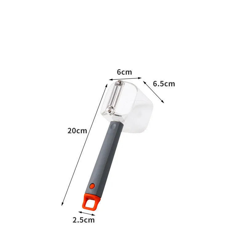 Creative stainless steel peeler with coloured PP handle for vegetable preparation