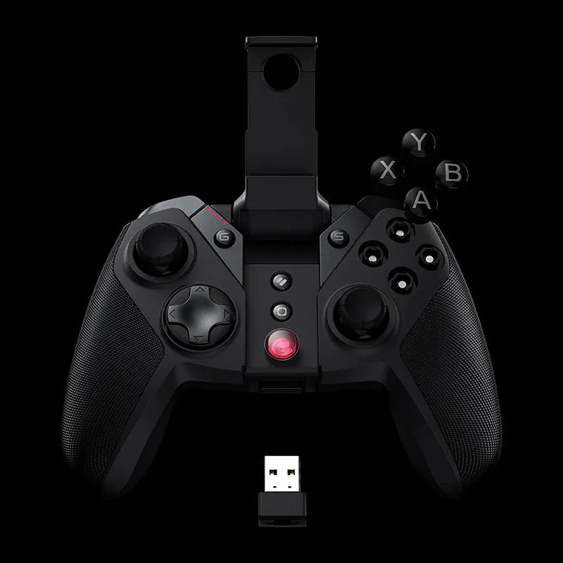 Black Gaishi game console controller with type-C port and vibration mode