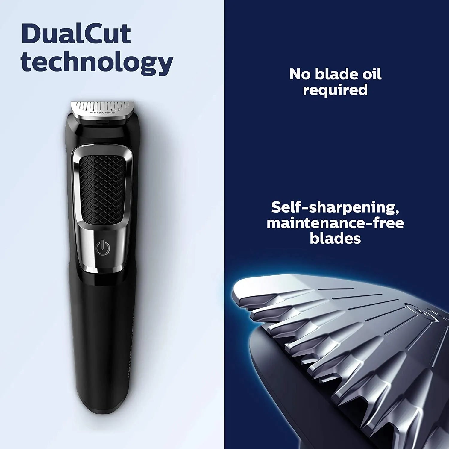 Standard colour multifunctional nose and beard hair clippers with cleaning brush