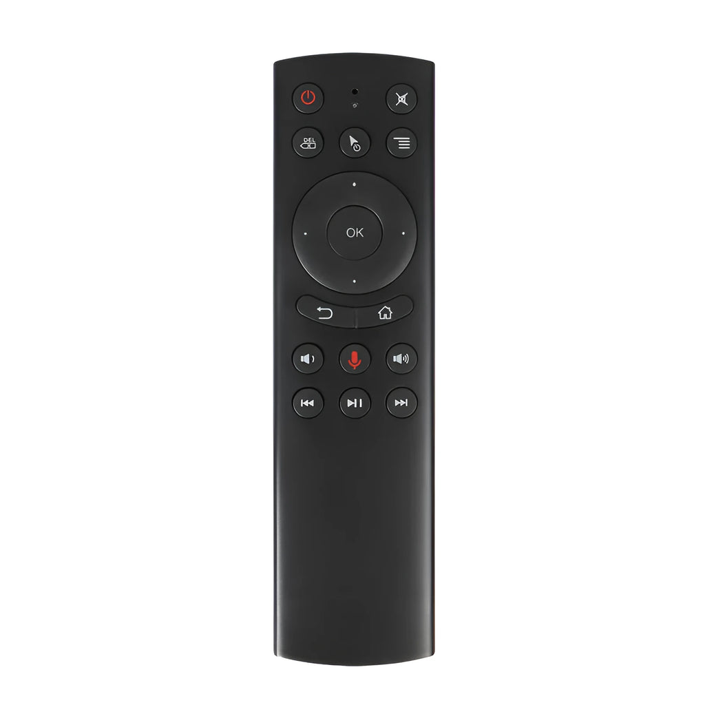 G20 wireless flying mouse remote control with USB receiver showing button layout