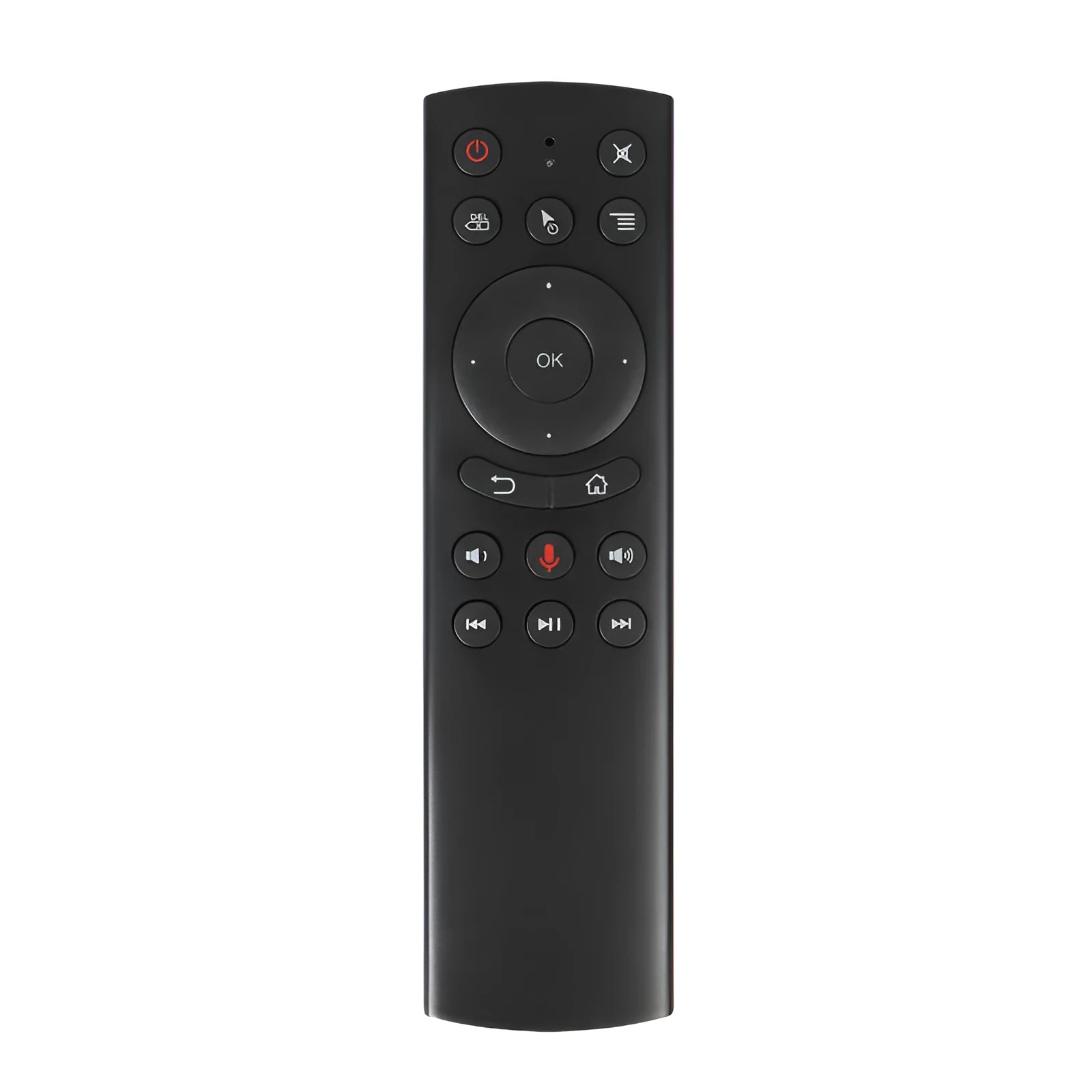 G20 wireless flying mouse remote control with USB receiver showing button layout