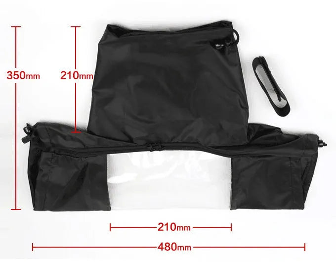 SLR camera rainproof cover with clear lens window for long focus lenses