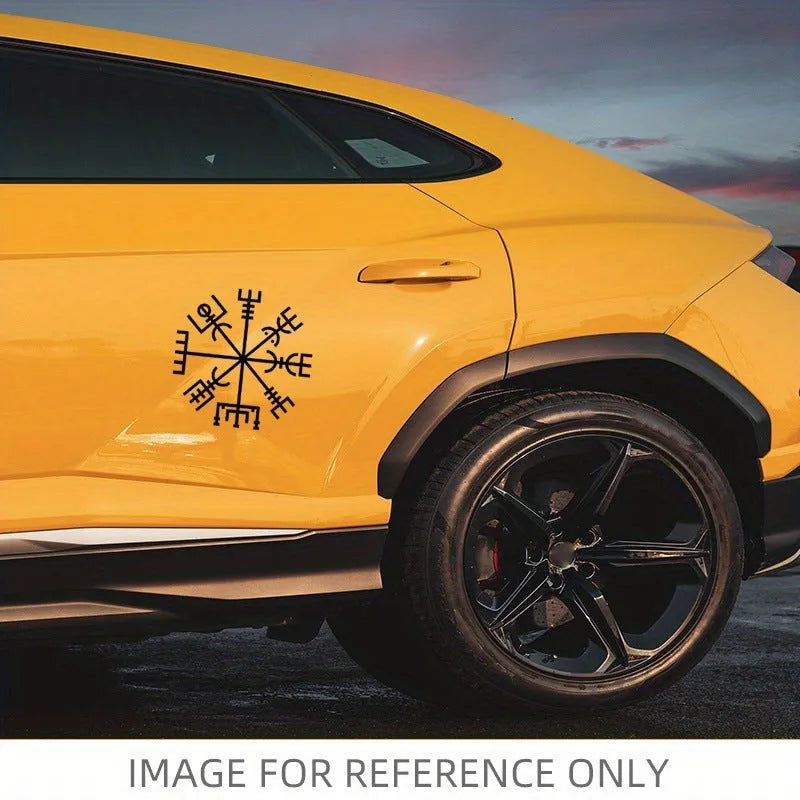 13x13cm square vegetarian no charm vinyl car sticker for glass application