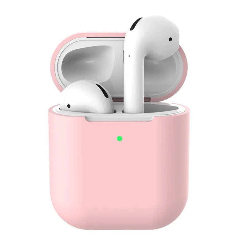 Silicone clamshell protector case for Apple AirPods 2 in multiple colour options