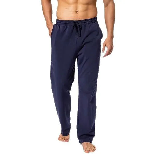 Man wearing loose grey casual quick-dry trousers for sports leisure