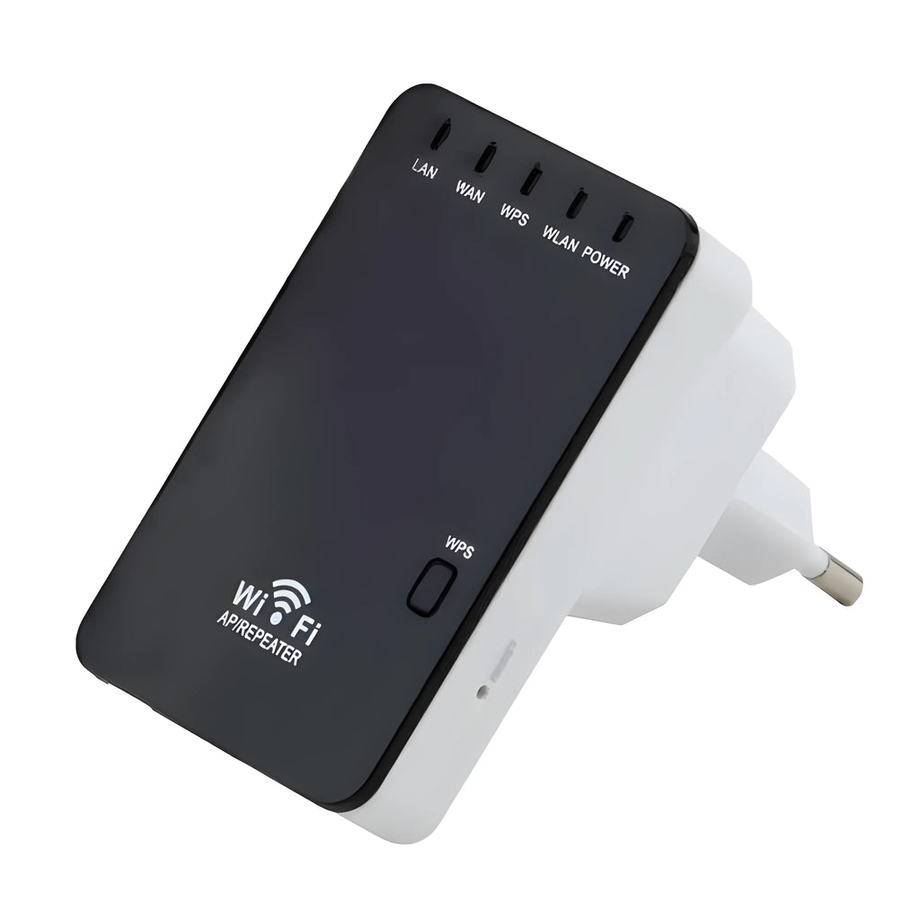 300Mbps Wireless-N mini router with wifi repeater extender functionality in compact travel design