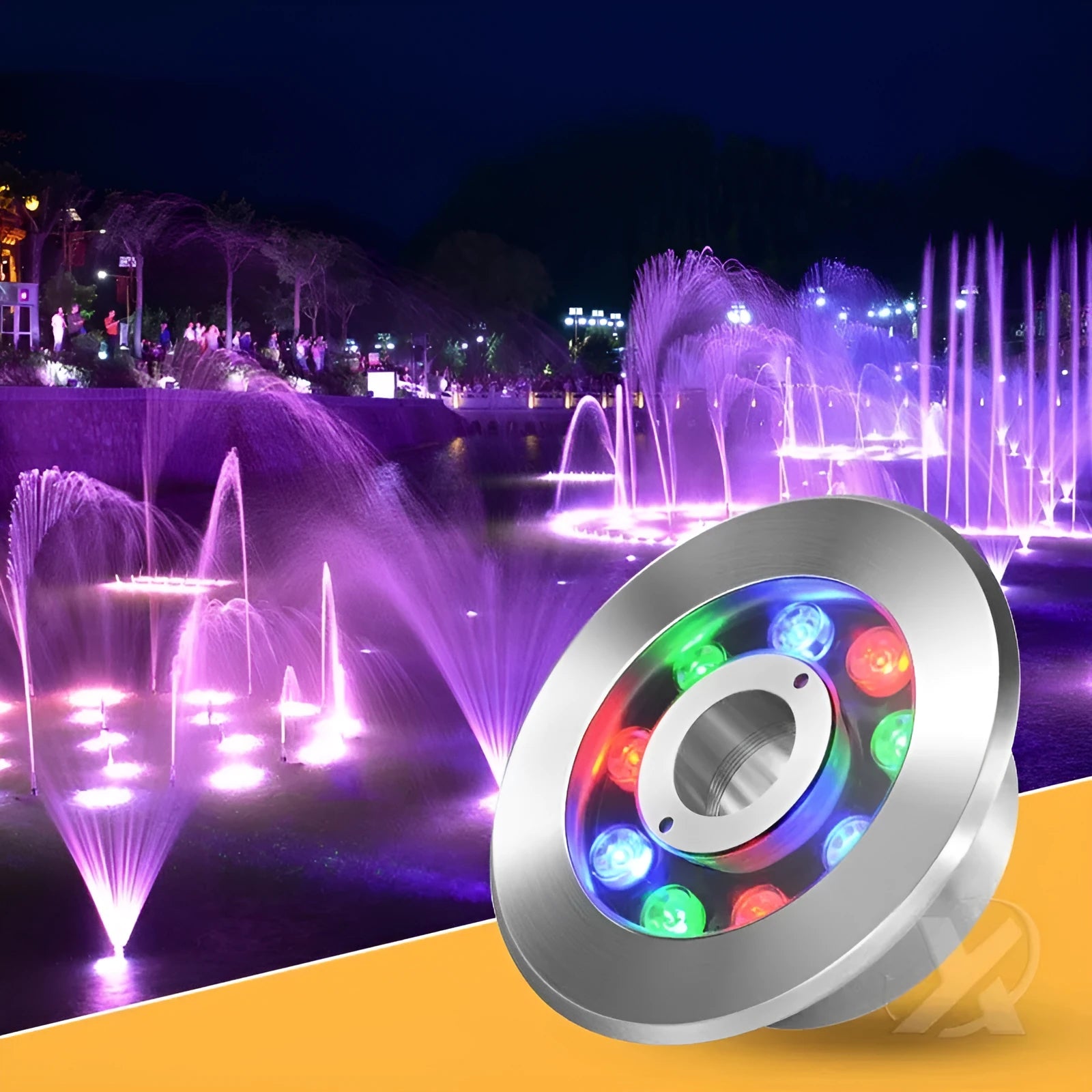 Aluminium alloy garden underwater lamp for outdoor courtyard and square lighting