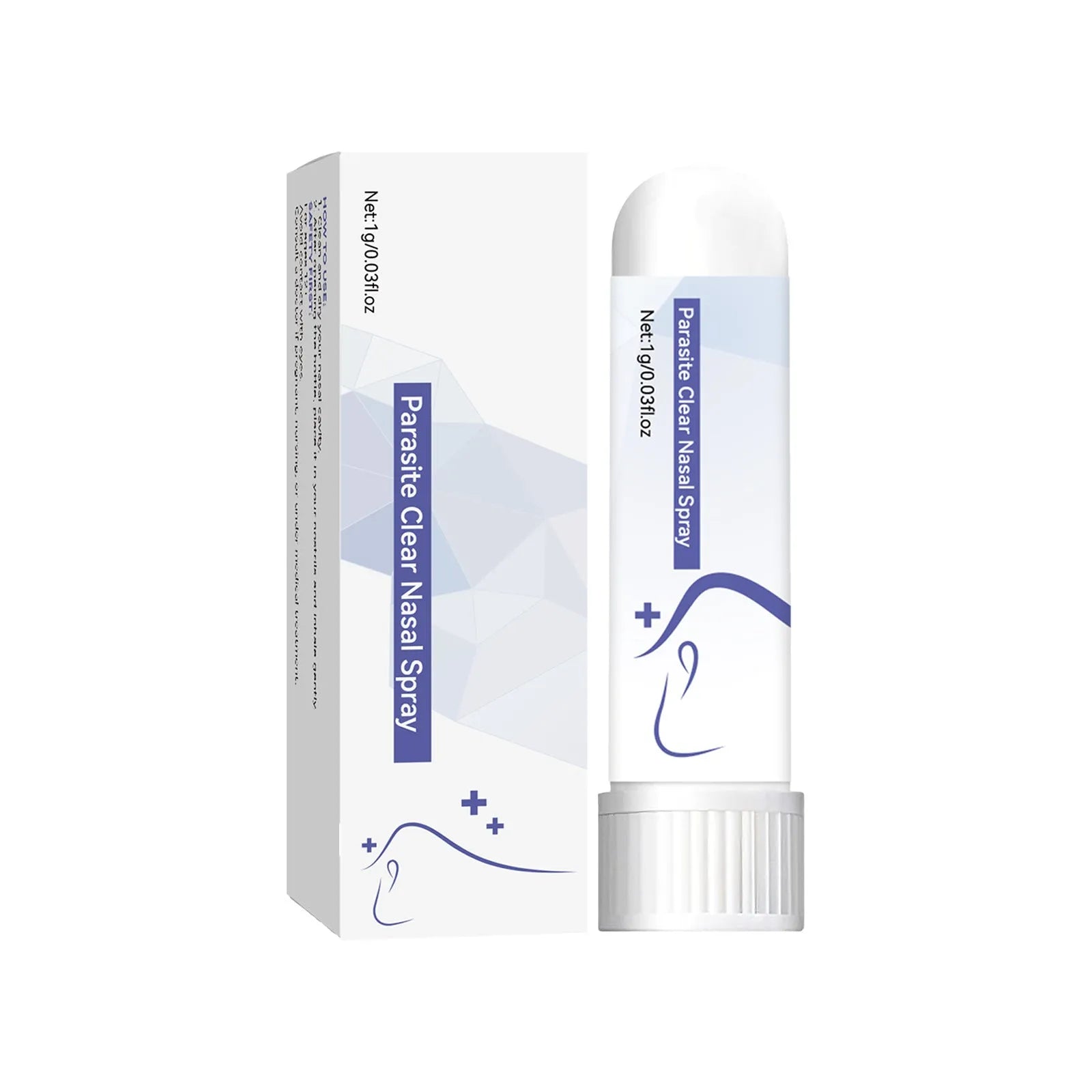 Manual nasal aspirator bulb sucker for infant congestion relief with 1g net content