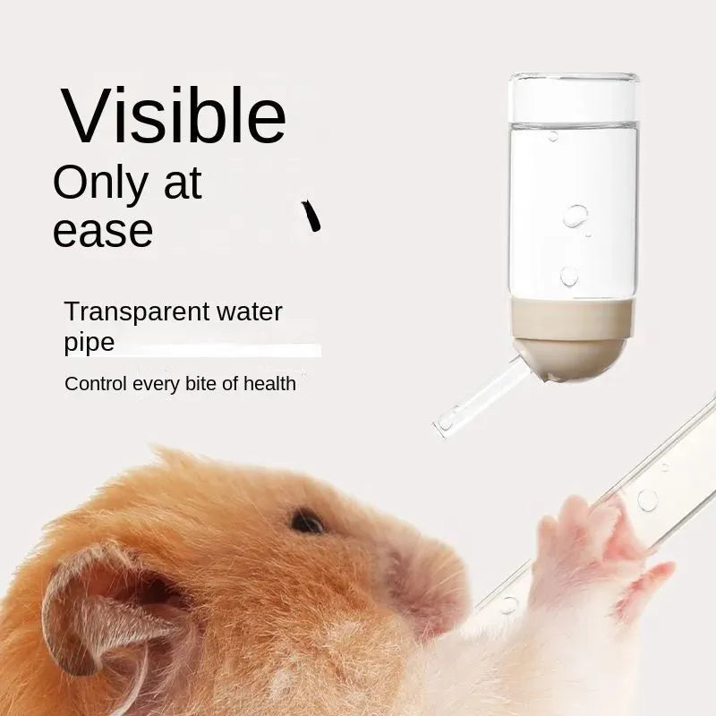 Cream Cake Hamster Kettle 125ml small pet drinker in high borosilicate glass with plastic cap, green colour