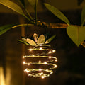 Outdoor solar garden sensor light pineapple shaped LED lamp with IP55 waterproof rating for pathway and patio decoration
