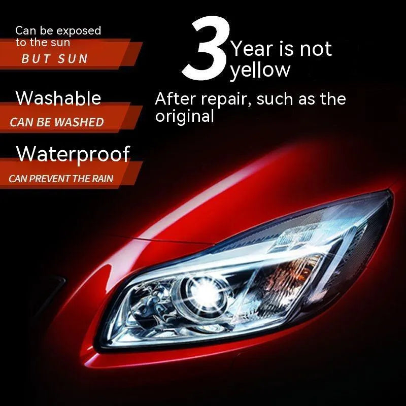 100 ml bottle of clear headlight restoration polishing liquid for car headlights