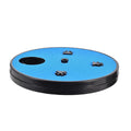 Rotatable dog nail file board with slow feeder compartments and suction cup base in choice of colours