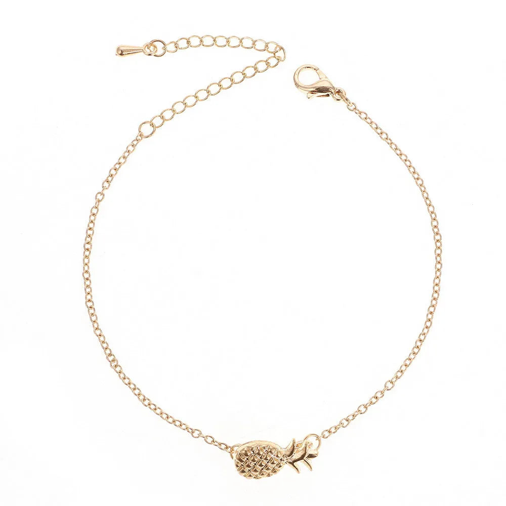 Gold or silver alloy pineapple bracelet for women from XINGX series