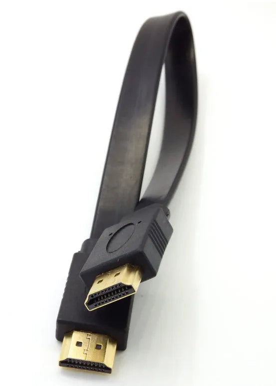 Flat HDMI cable version 1.4 with copper wire for 1080P HD video in multiple length options