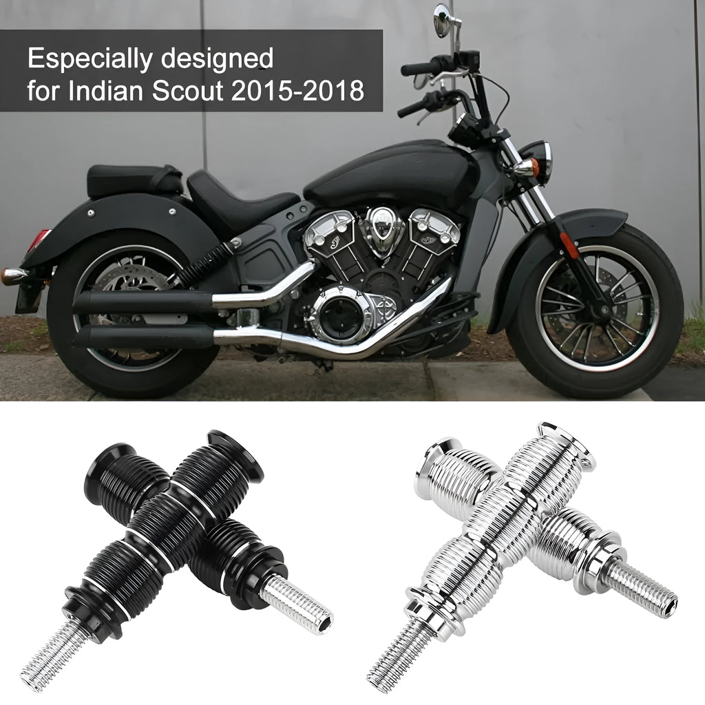 Billet CNC aluminium gear head for Indian Scout motorcycle brake lever and shift peg