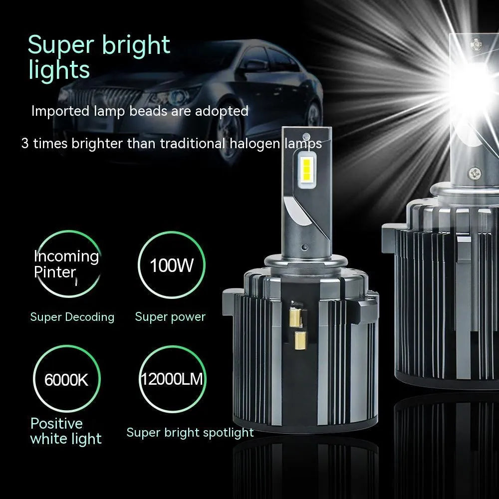 Volkswagen Golf 7 compatible LED low beam headlight bulb with aviation aluminium housing.