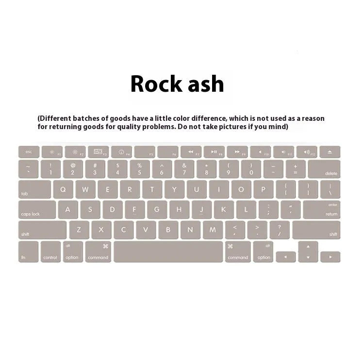 Silicone keyboard cover for MacBook Air11 in grey, with high-definition key legends