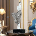 48cm resin character sculpture ornament in rose gold or silver finish
