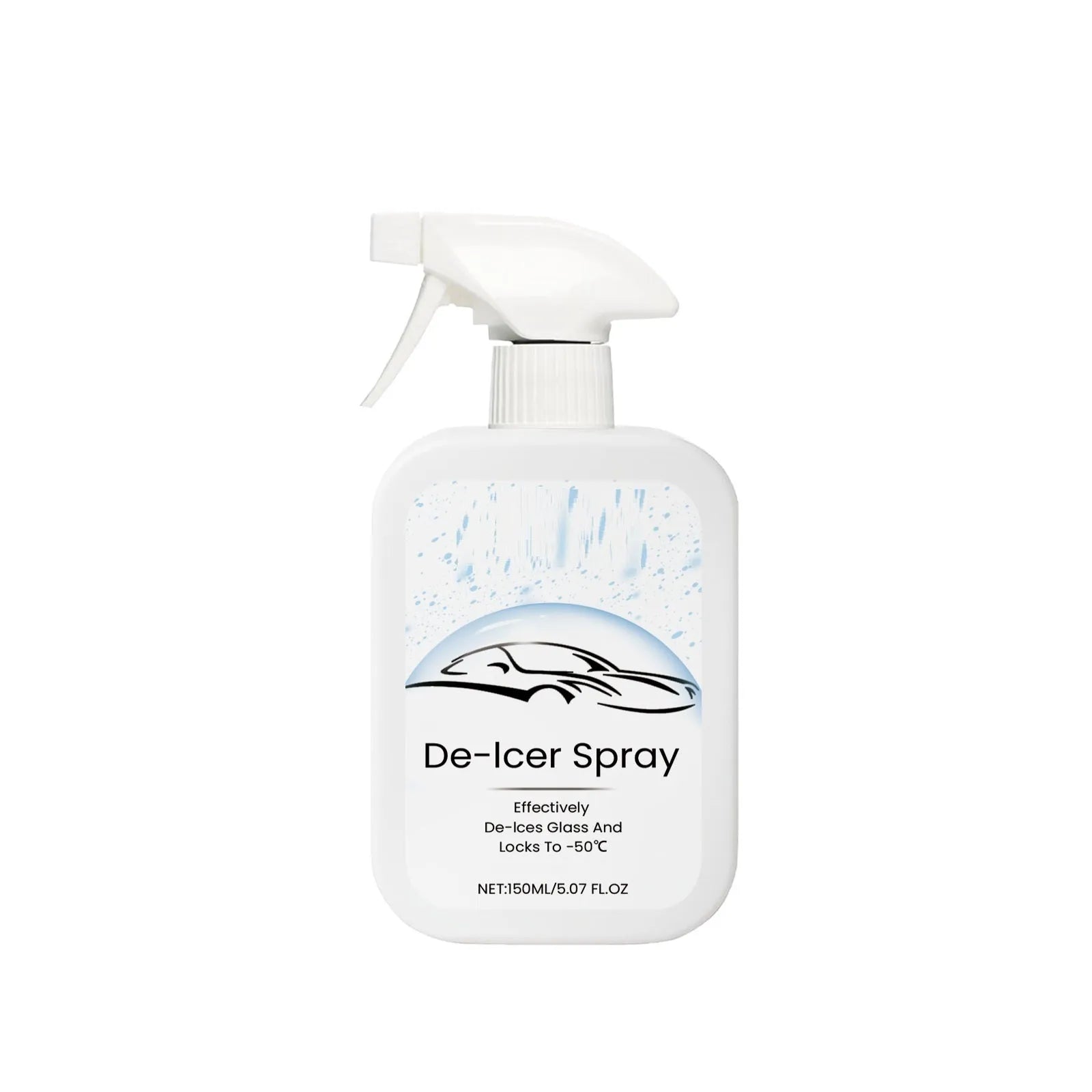 150ml car windscreen anti-icing and de-icing spray bottle for winter vehicle maintenance