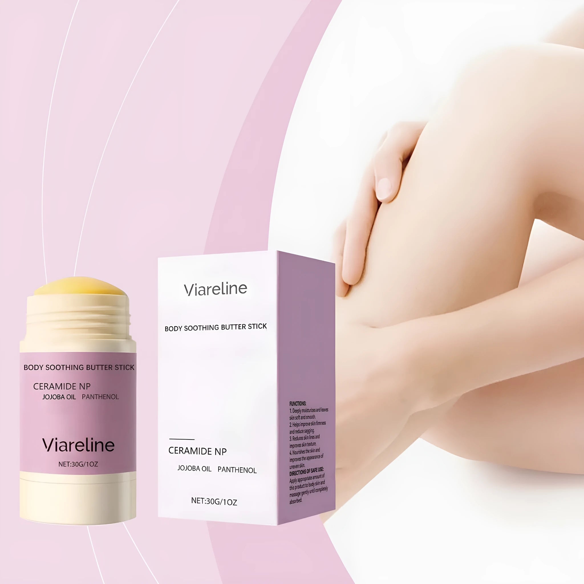 Anti-wrinkle firming body soothing stick 30g solid balm with botanical oils