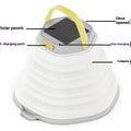 White camping lantern with large lighting capacity and single-key switch