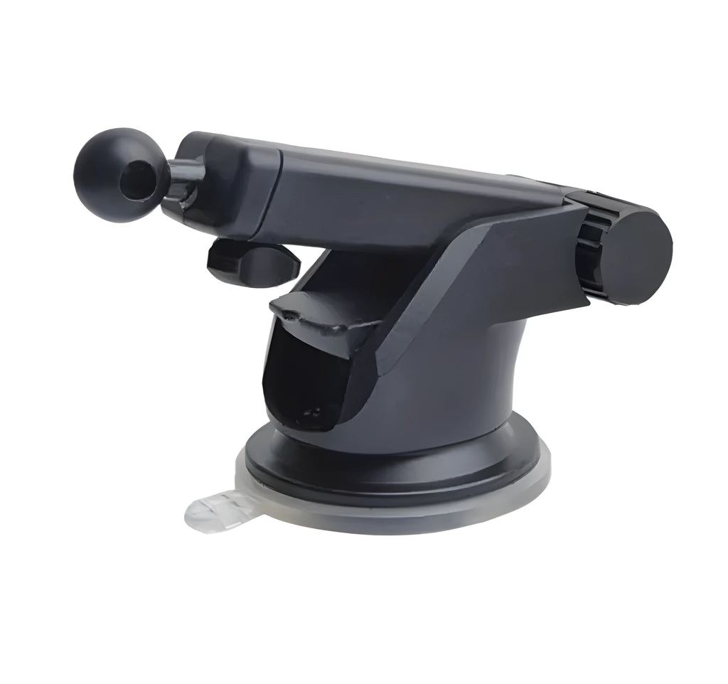 Universal telescopic long rod car bracket for mounting mobile phones and navigation devices.