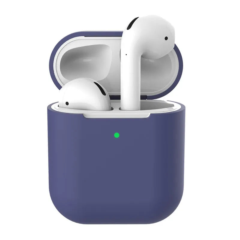 Silicone clamshell protector case for Apple AirPods 2 in multiple colour options