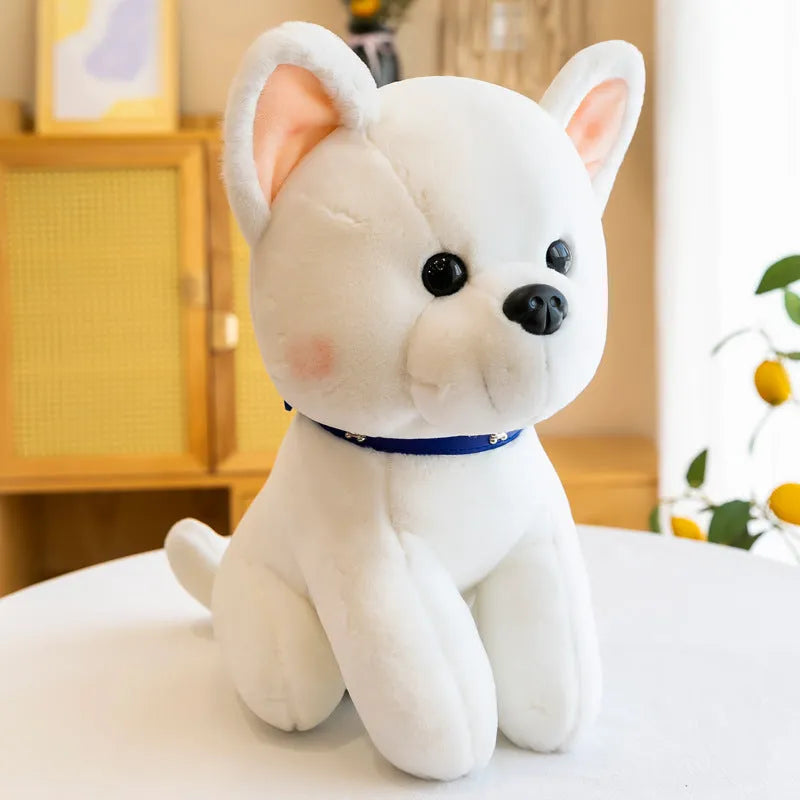 Cartoon cute puppy plush toy in brown colour, 25cm height, with PP cotton filling