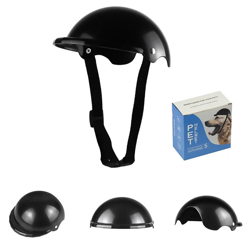 Small S size plastic pet helmet for dogs and cats in four colour options